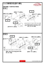 Preview for 7 page of Coaster 300523Q Assembly Instructions Manual