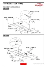 Preview for 9 page of Coaster 300523Q Assembly Instructions Manual