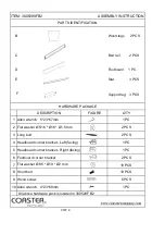 Предварительный просмотр 3 страницы Coaster 300528FULL Assembly Instructions