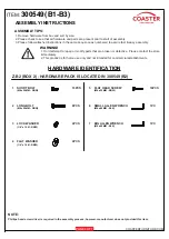 Preview for 3 page of Coaster 300549 Assembly Instructions Manual