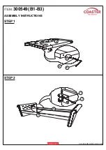 Preview for 4 page of Coaster 300549 Assembly Instructions Manual