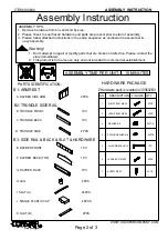 Предварительный просмотр 2 страницы Coaster 300632 Assembly Instruction