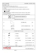 Preview for 2 page of Coaster 300684FB1 Assembly Instructions