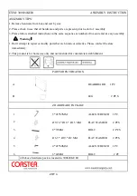 Preview for 2 page of Coaster 300694KE Assembly Instructions