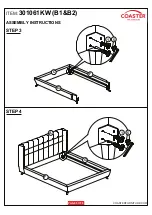 Preview for 5 page of Coaster 301061KW Assembly Instructions Manual