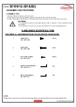 Preview for 3 page of Coaster 301061Q Assembly Instructions Manual