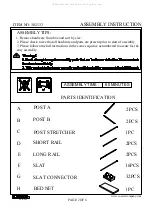 Preview for 2 page of Coaster 302133 Assembly Instruction Manual