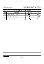 Preview for 3 page of Coaster 302133 Assembly Instruction Manual