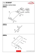 Preview for 4 page of Coaster 305895F Assembly Instructions Manual