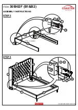 Предварительный просмотр 5 страницы Coaster 305902F Assembly Instructions Manual