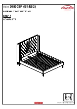 Предварительный просмотр 7 страницы Coaster 305903F Assembly Instructions Manual