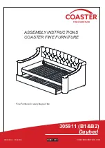 Coaster 305911 Assembly Instruction Manual preview