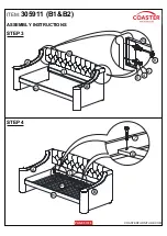 Preview for 5 page of Coaster 305911 Assembly Instruction Manual