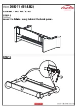 Preview for 6 page of Coaster 305911 Assembly Instruction Manual