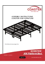 Предварительный просмотр 1 страницы Coaster 305957KW Assembly Instructions