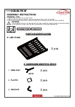 Предварительный просмотр 2 страницы Coaster 305957KW Assembly Instructions