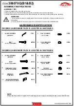 Preview for 3 page of Coaster 306070Q Assembly Instructions Manual