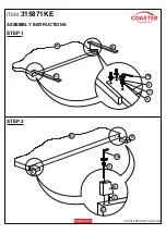 Preview for 4 page of Coaster 315871KE Assembly Instructions Manual