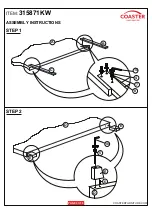 Preview for 4 page of Coaster 315871KW Assembly Instructions Manual