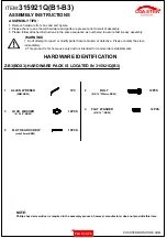 Preview for 3 page of Coaster 315921Q Assembly Instructions Manual