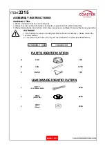 Предварительный просмотр 2 страницы Coaster 3315 Assembly Instructions