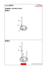 Предварительный просмотр 3 страницы Coaster 3315 Assembly Instructions