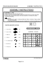 Preview for 2 page of Coaster 350044KW Assembly Instruction