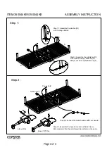 Preview for 3 page of Coaster 350044KW Assembly Instruction