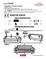 Preview for 2 page of Coaster 350405 Assembly Instructions