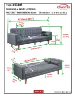 Preview for 3 page of Coaster 350405 Assembly Instructions