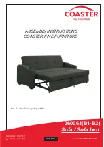 Preview for 1 page of Coaster 360063(B1-B2) Assembly Instructions Manual