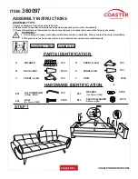 Предварительный просмотр 2 страницы Coaster 360097 Assembly Instructions