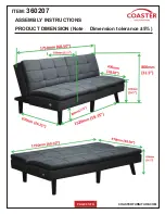 Предварительный просмотр 4 страницы Coaster 360207 Assembly Instructions