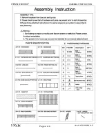 Preview for 2 page of Coaster 400034F Assembly Instruction Manual