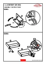 Preview for 4 page of Coaster 400180F Assembly Instructions Manual