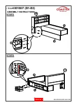 Preview for 6 page of Coaster 400180F Assembly Instructions Manual