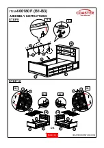 Preview for 8 page of Coaster 400180F Assembly Instructions Manual