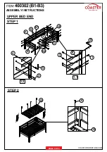 Preview for 4 page of Coaster 400302 Assembly Instructions Manual