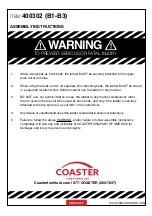 Preview for 9 page of Coaster 400302 Assembly Instructions Manual