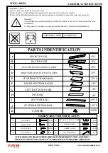 Preview for 2 page of Coaster 400324 Assembly Instructions Manual