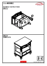 Preview for 4 page of Coaster 400892 Assembly Instructions