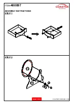 Preview for 3 page of Coaster 400897 Assembly Instructions Manual