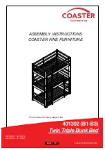 Preview for 1 page of Coaster 401302 Assembly Instructions Manual