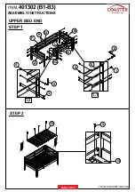 Preview for 4 page of Coaster 401302 Assembly Instructions Manual