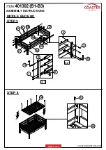 Preview for 5 page of Coaster 401302 Assembly Instructions Manual