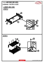 Preview for 6 page of Coaster 401302 Assembly Instructions Manual