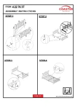 Preview for 3 page of Coaster 422763T Assembly Instructions