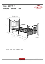 Preview for 4 page of Coaster 422763T Assembly Instructions