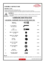 Preview for 3 page of Coaster 4241 Assembly Instructions Manual