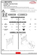 Предварительный просмотр 2 страницы Coaster 450103Tii Assembly Instructions